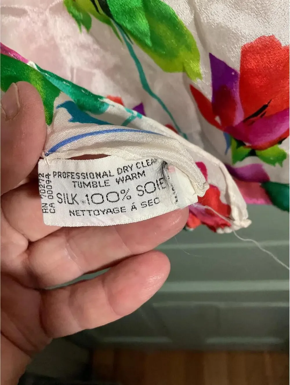 Liz Claiborne Floral Silk Scarf